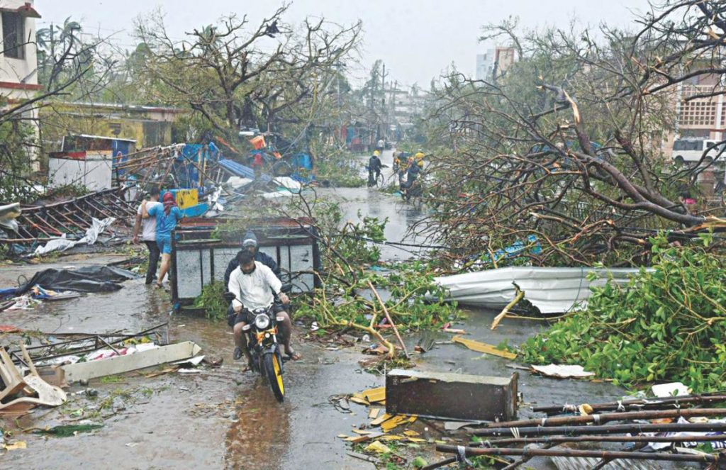 Cyclone Fani damages