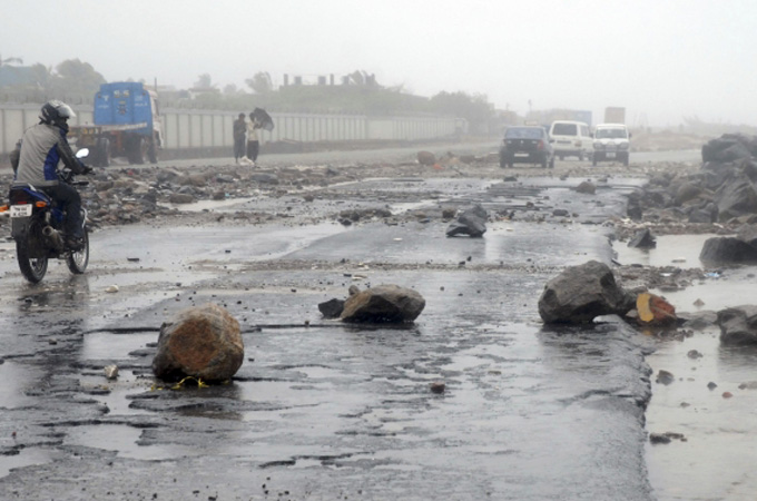 Cyclone Thane damage